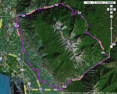 Route of the Alpine Loop Route of the Alpine Loop