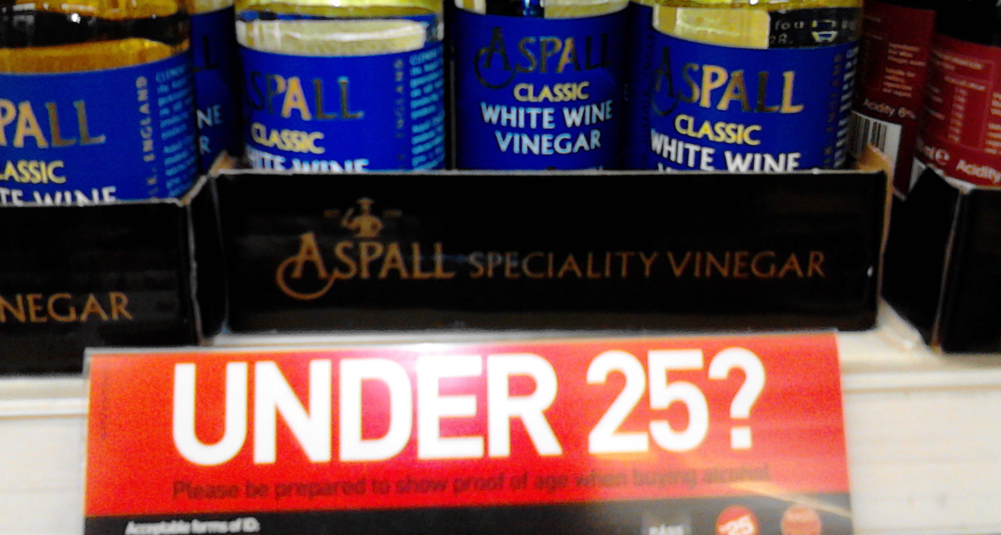 Under 25? Please be prepared to show proof of age when buying alcohol