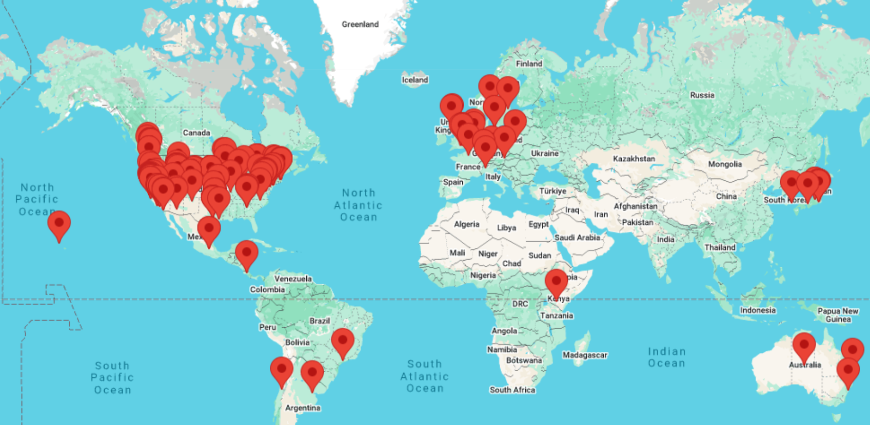 IIW42 Attendee Map